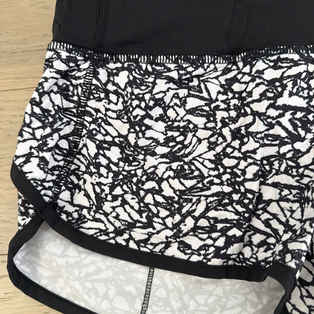 lululemon athletica Black and White Athletic Shorts - Picture 2 of 5